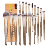 MAANGE Makeup Brushes , 18 Pcs Professional Makeup Brushes Set - CHAMPAGNE