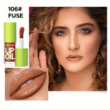 BEAUTY GLAZED -Bright Lustrous Lip Oil Moisturizing Shine Plumping.4g