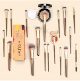 MAANGE Makeup Brushes , 18 Pcs Professional Makeup Brushes Set - CHAMPAGNE