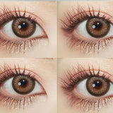 UYAAI -BIO-ESSENCE - 1 Pair Korean Lenses Coloured Lenses - BLACK SWAN BROWN
