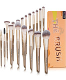 MAANGE Makeup Brushes , 18 Pcs Professional Makeup Brushes Set - CHAMPAGNE