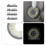 UYAAI -Bio-Essence - 1 Pair Korean Lenses Coloured Lenses - RUSSIAN GIRL PRO- GRAY