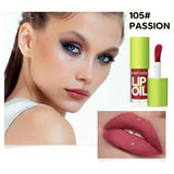 BEAUTY GLAZED -Bright Lustrous Lip Oil Moisturizing Shine Plumping.4g