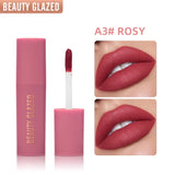 BEAUTY GLAZED - 6 color non-stick lip mud lip glazed lipstick
