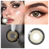 UYAAI -BIO-ESSENCE - 1 Pair Korean Lenses Coloured Lenses - BLACK SWAN BROWN