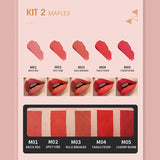 IMAGIC PROFESSIONAL 5 PCS VELVET MATTE LIP GLAZE SET -KIT 2 - MAPLES