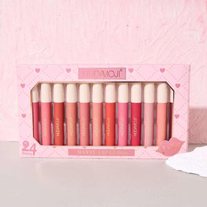 HUDAMOJI - love matte lipgloss set of 12pcs.