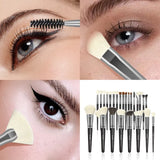 MAANGE - 25pcs Premium Professional Makeup Brushes - BLACK