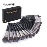 MAANGE Premium 25 professional makeup brushes set - BLACK