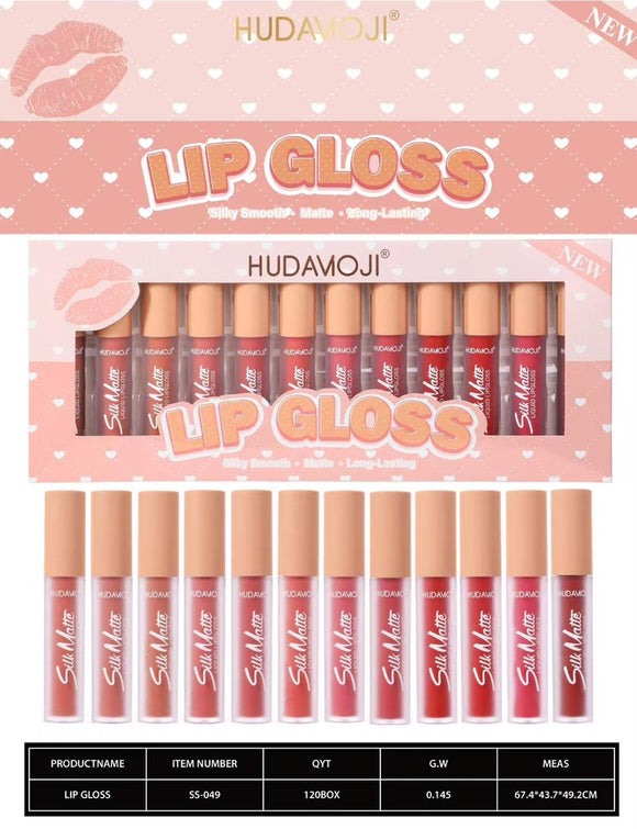 HIDAMOJI Silk 12 pcs matte lipgloss set -