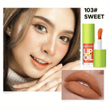BEAUTY GLAZED Bright Lustrous Lip Oil Moisturizing Shine Plumping Lip Tint And Gloss.