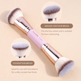 MAANGE - 7 pcs EYE AND FACE BRUSHES- PINK