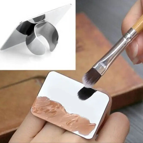 Stainless Steel Paint Mixing Palette Ring Tool