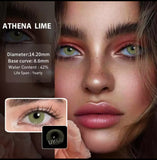 UYAAI -Bio-Essence - 1 Pair Korean Lenses Coloured Lenses - ATHENA LIME