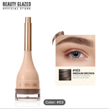 BEAUTY GLAZED WATERPROOF MOUSSE EYEBROW GEL -