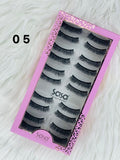 SASA 3D 5 pair eyelashes-FREE GLUE -