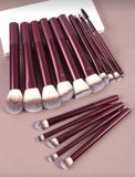MAANGE -20 pcs professional makeup brushes- BURGUNDY