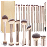 MAANGE 20 Pcs Makeup Brushes with Gift Box ,GOLD