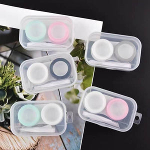 Transparent Portable Contact Lens CaseFor Travel Lenses Box