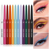 COOL STORY Glossy Eyeliner Gel Pencil Waterproof Smudge-proof Glitter 12 Color Matte