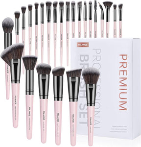 Makeup Brushes, 25pcs Makeup Brush Set Premium : PINK