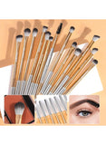 MAANGE 13 pcs professional eye brushes - GREY