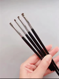 Black Eye Detail Makeup Brushes Pony Hair -4pcs