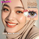 UYAAI -BIOESSENCE - 1 PAIR KOREAN LENSES COLOURED LENSES - HALO BROWN