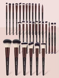 MAANGE -30 pcs professional brushes set - BURGUNDY