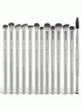 MAANGE 13 pcs professional eye brushes - GREY