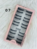 SASA 3D 5 pair eyelashes-FREE GLUE -