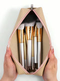 MAANGE 19 PCS Makeup Brushes with Case Premium Brush Set- GOLD & GREY