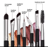 MAANGE 6 pcs EYE BRUSHES SET- BLACK