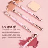 MAANGE - 7 pcs EYE AND FACE BRUSHES- PINK