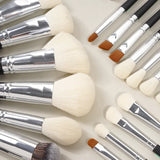 MAANGE - 25pcs Premium Professional Makeup Brushes - BLACK