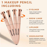 BEAUTY GLAZED - 4 in 1 Makeup Pen (Highlighter / Eyeliner / Eyebrow / Lip Liner)