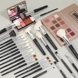 MAANGE - 25pcs Premium Professional Makeup Brushes - BLACK