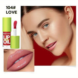 BEAUTY GLAZED Bright Lustrous Lip Oil Moisturizing Shine Plumping Lip Tint And Gloss.