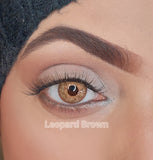 UYAAI -BIO-ESSENCE - 1 PAIR KOREAN LENSES COLOURED LENSES - LEOPARD BROWN