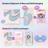 UYAAI -BIO-ESSENCE - 1 PAIR KOREAN LENSES COLOURED LENSES - FOG PEARL BROWN