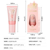 Beauty Glazed 6-Color NATURAL VOLUMIZING LIQUID BLUSH-