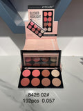 Anylady 8 Colours Blusher Highlighter Face Contour Palette-