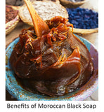 MORROCAN SKIN BLACK SOAP 100g jar with free loffa (preorder only )