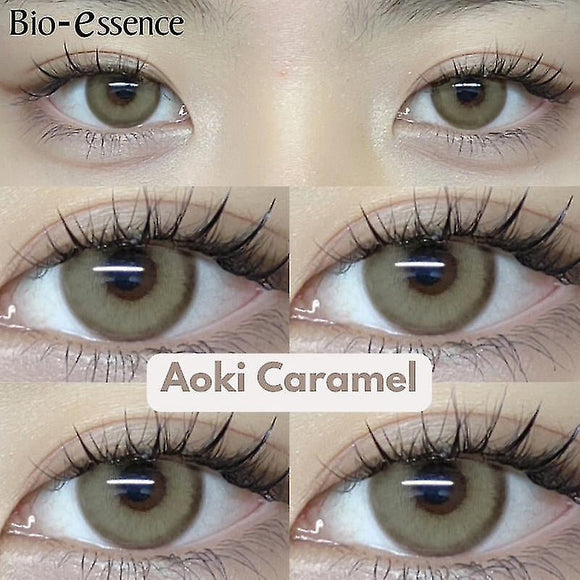 Bio-Essence - 1 Pair Korean Lenses Coloured Lenses - Aoki Caramel