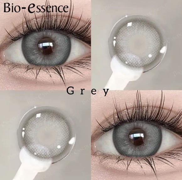 Bio-Essence - 1 Pair Korean Lenses Colored Contact Lenses - Grey
