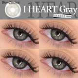Bio-Essence - 1 Pair Korean Lenses Colored Contact Lenses - I Heart Grey