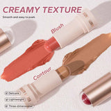 Beauty Glazed Cream Blush Stick Hydrating For Lip & Cheek.7g