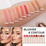 Beauty Glazed Cream Blush Stick Hydrating For Lip & Cheek.7g