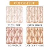 BEAUTY GLAZED 4 Colors Highlighter Palette Makeup Glow Illuminator Highlighter