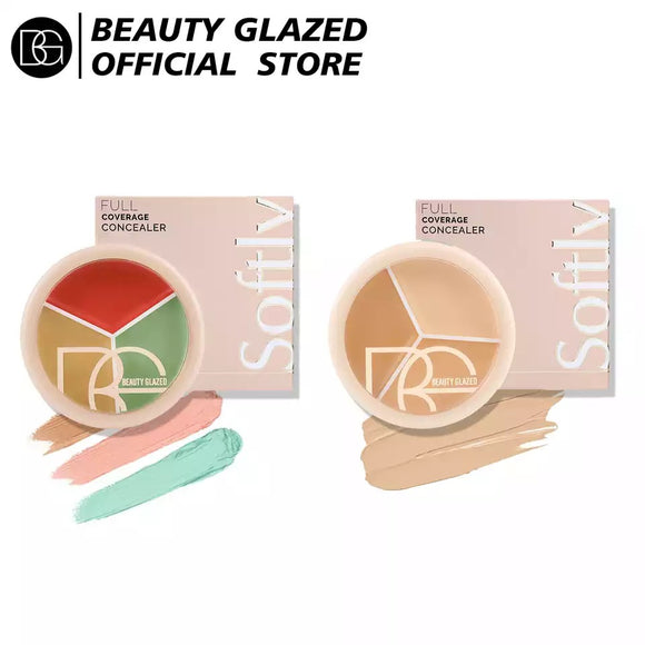 BEAUTY GLAZED - 3in1 Cream Concealer And Colour Correction Pot.
